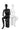 Female Egghead Full Body Mannequin in Sitting Pose (MP Series)