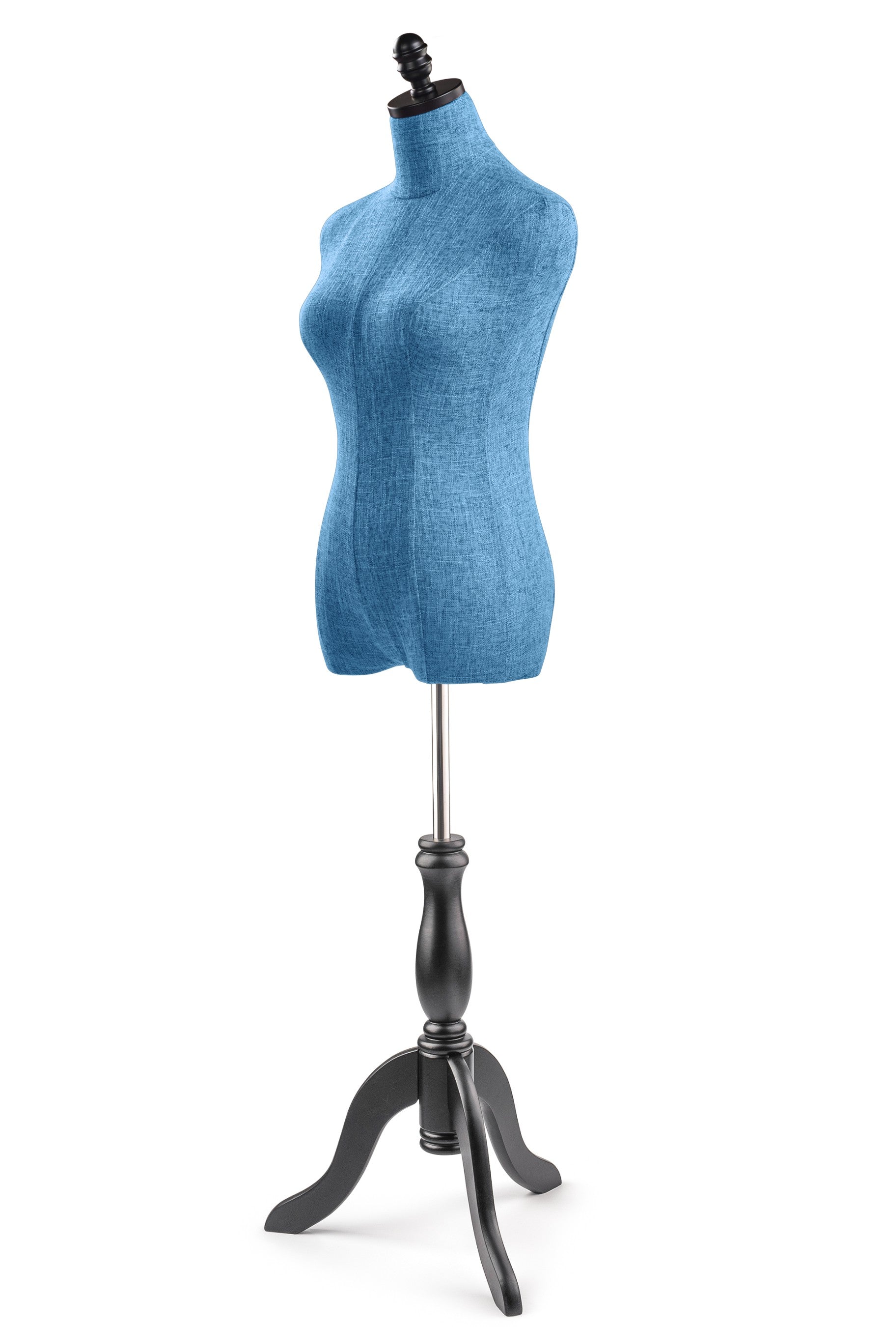 Navy Blue Female Pinnable Mannequin Body Torso with Tripod Base Stand