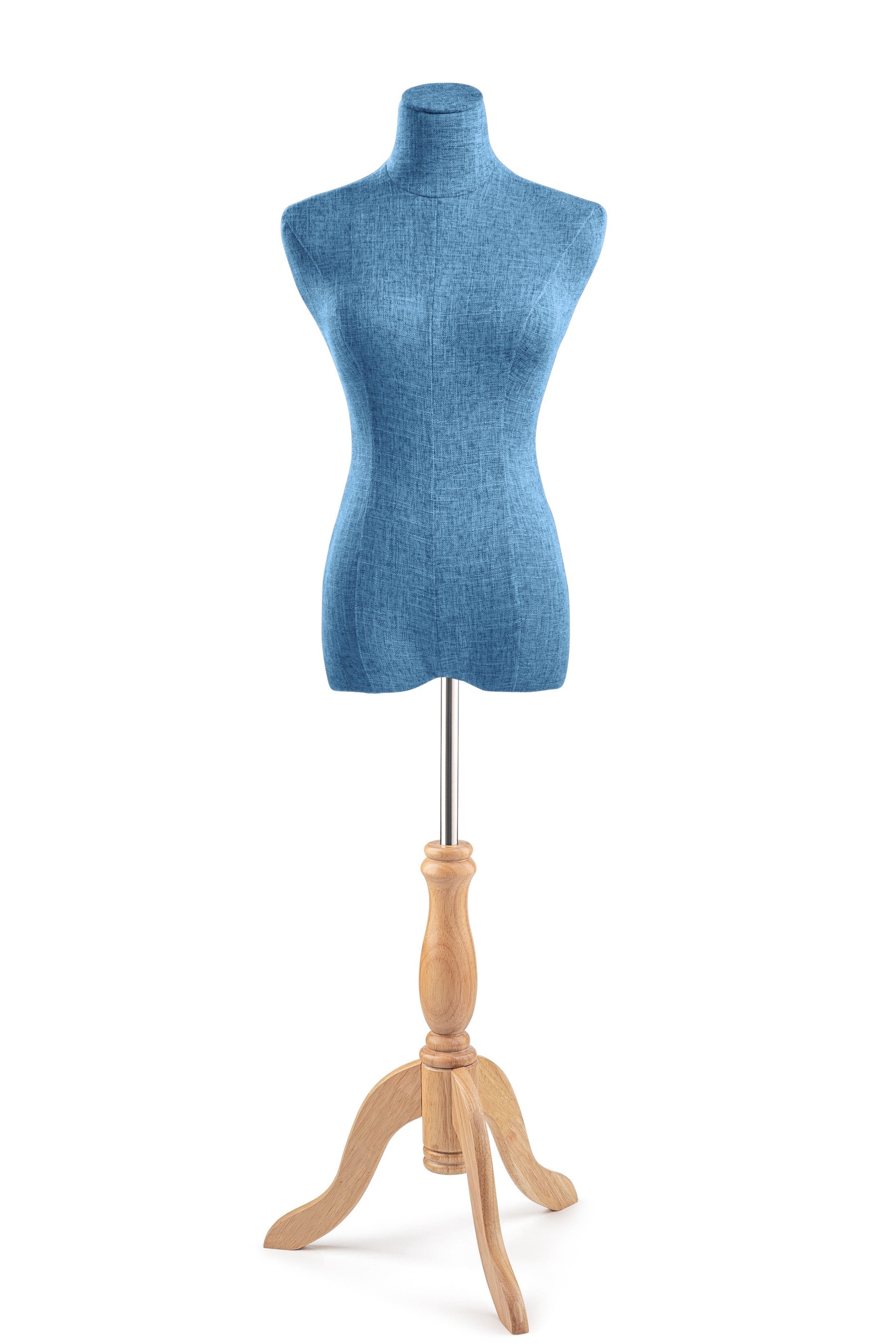 Navy Blue Female Pinnable Mannequin Body Torso with Tripod Base Stand