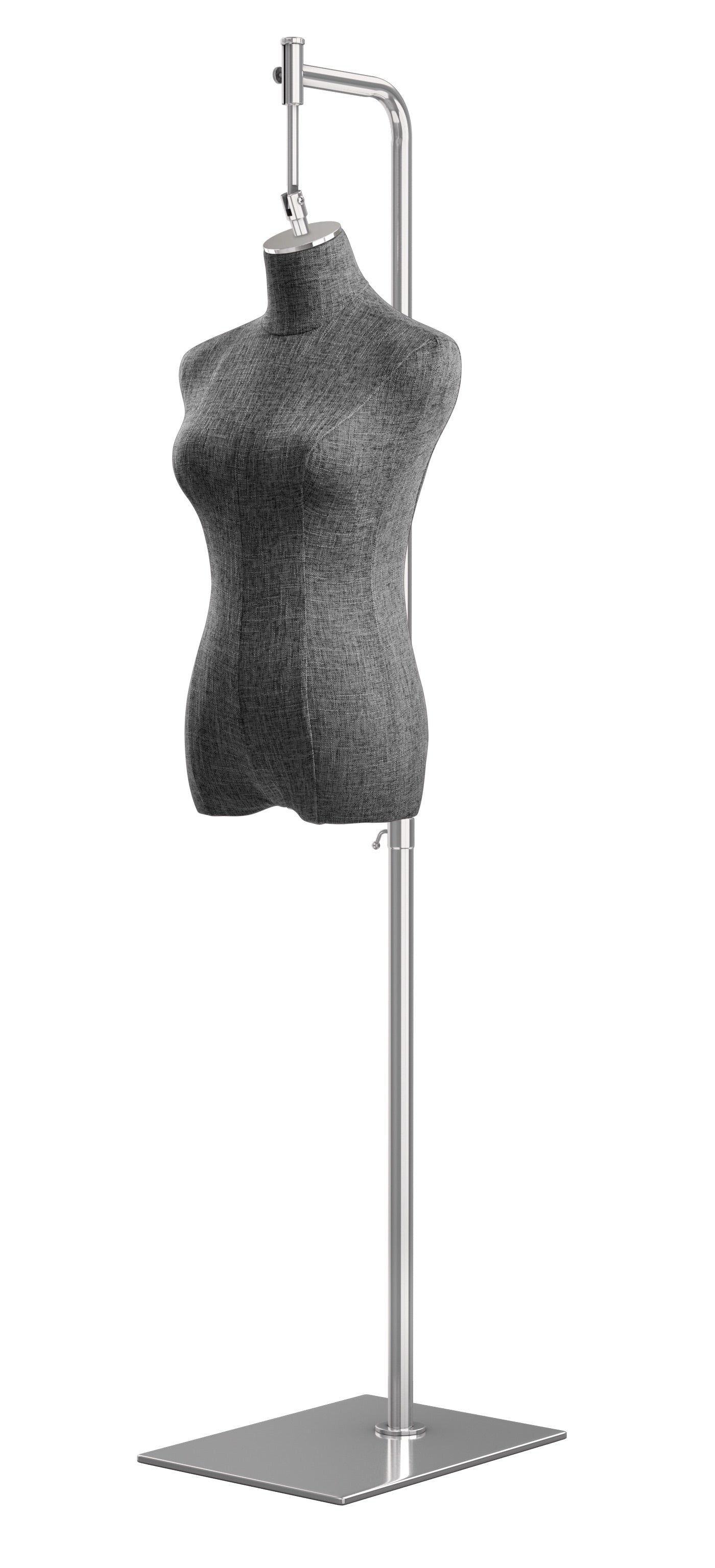small metal dress form Bonnlo Female Wire Dress Form, Vintage Style Wire Mannequin for Home Decor Display, Small Size Adjustable Height Metal Wire Body