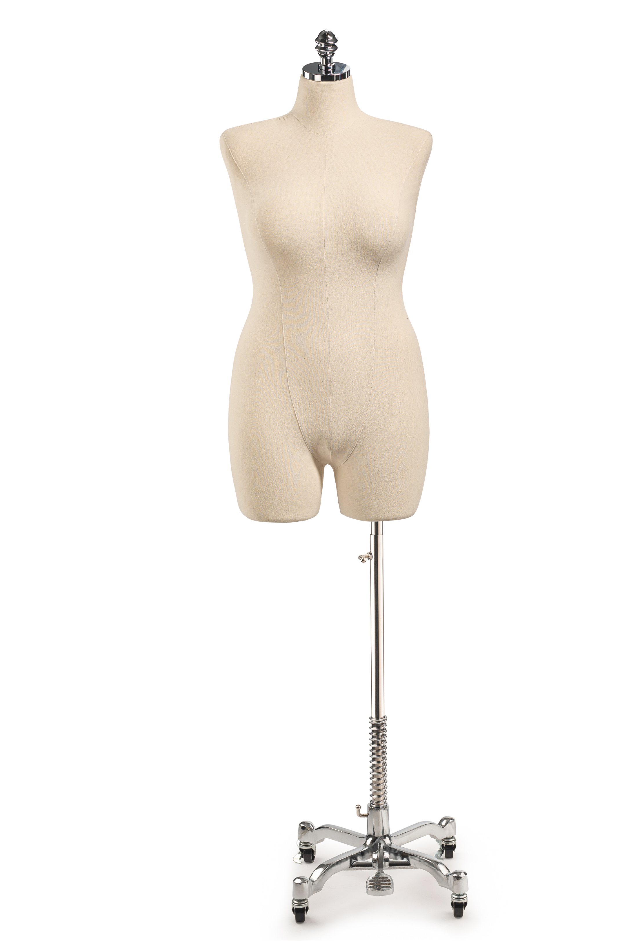 linen dress form mannequin FreeLung Dress Form Mannequin Body Female Beige Linen Fabric Manikin Torso with Detachable Adjustable High Stability Metal Stand
