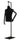 Male Display Dress Form on Metal Hanging Base (Head & Arms Version)