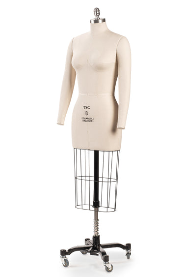 Professional Female Half Body Dress Form w/ Collapsible Shoulders