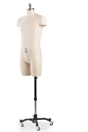 Professional Male 3/4 Body Dress Form