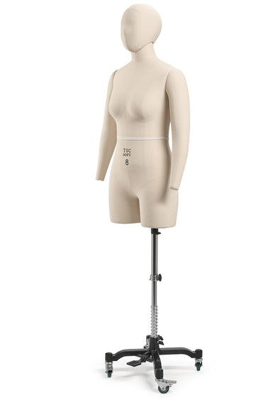 Professional Female 3/4 Body Dress Form w/ Soft Foam
