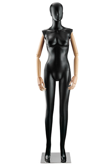 Female Abstract Mannequin in Standing or Sitting Pose w/ Articulating Arms (AP Series)