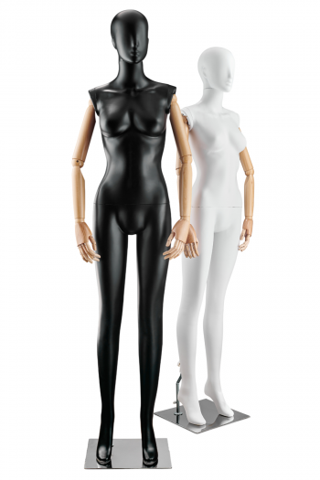 Female Abstract Mannequin in Straight Leg Pose w/ Articulating Arms (AP Series)