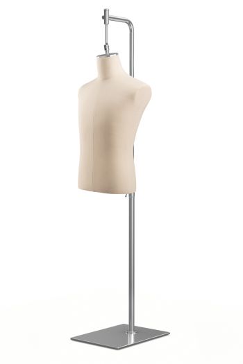 Male Display Dress Form on Metal Hanging Base