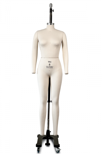 Professional Female Full Body Dress Form w/ Collapsible Shoulders and Removable Arms