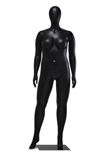 Female Egghead Plus Size Full Body Mannequin in Standing Pose (MP Series)