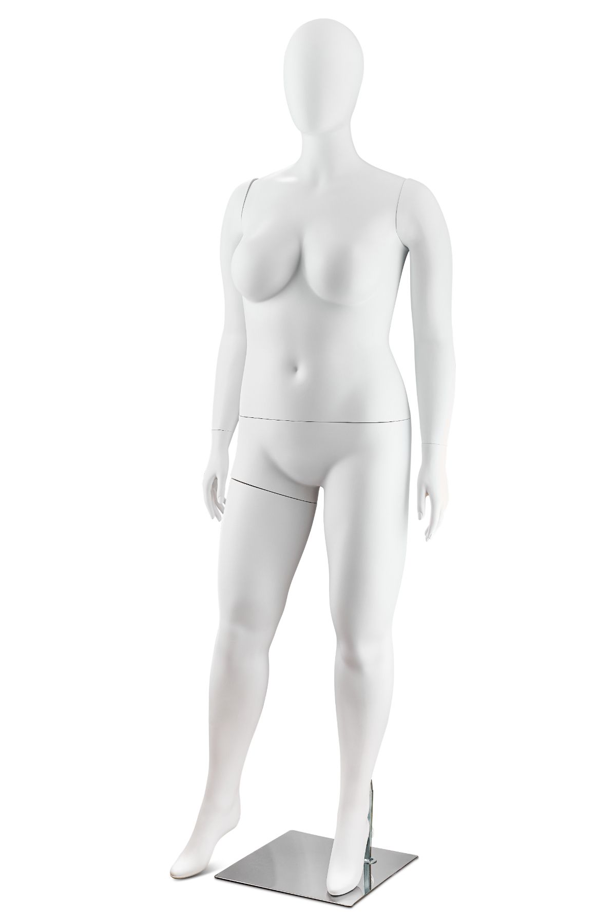 White store plastic plus size ladies form