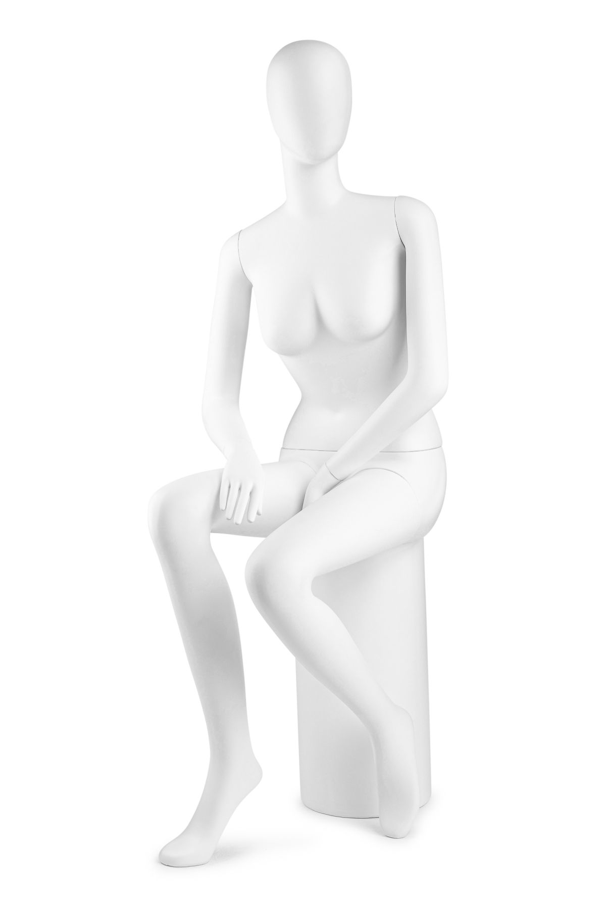Female Glossy White Full Body Mannequin Pose 2