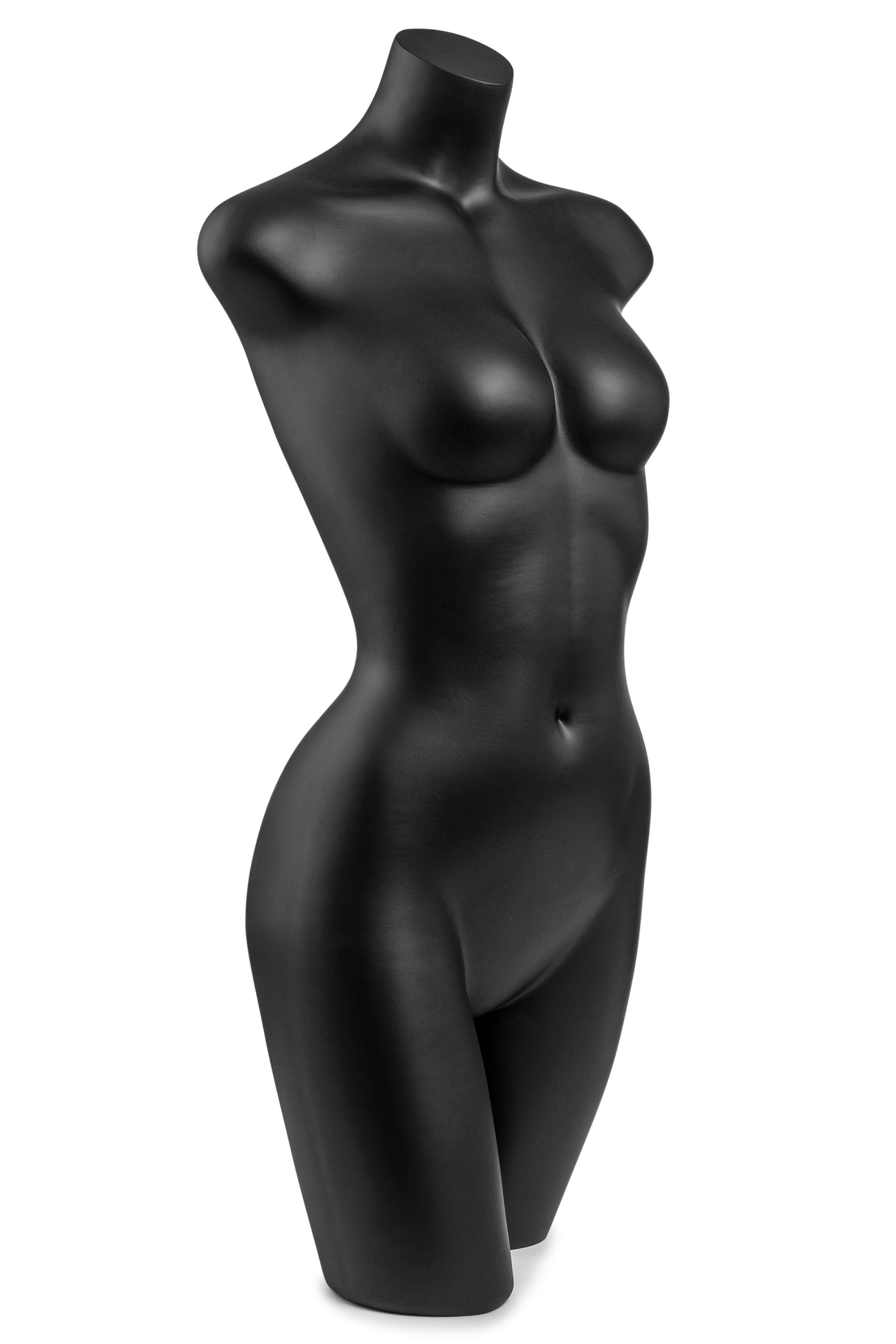 Female 3/4 Body Mannequin, Black Color | The Shop Company (TSC Forms)