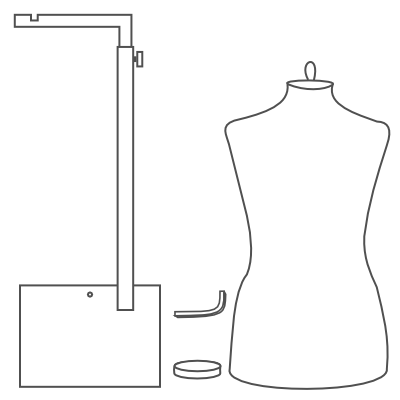 How To Assemble a Dress Form with the Steel Hanging Base