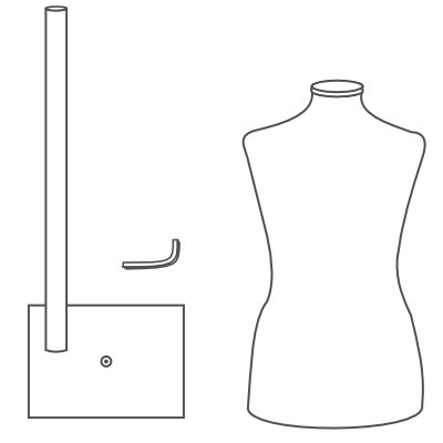 How To Assemble a Dress Form with the Metal Tabletop Base