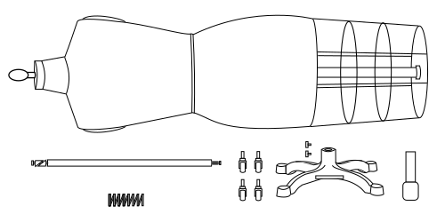 How to Assemble the Professional Dress Form with Bottom Cage Models