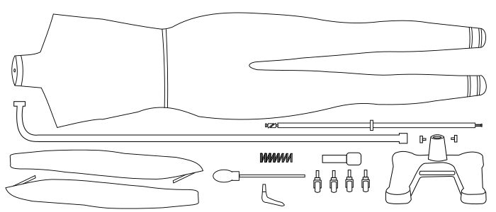 all pieces for the full body professional mannequin dress form