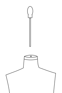 attaching the finial to the top of the form