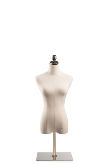 Female Display Dress Form on Metal Tabletop Base