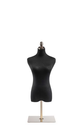 Female Display Dress Form on Metal Tabletop Base