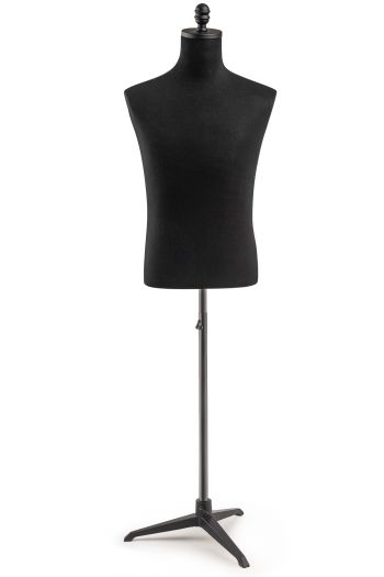 Male Display Dress Form on Metal Tripod Base