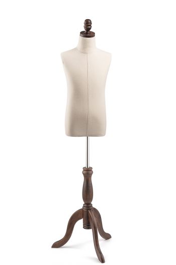 Child Display Dress Form on Wood Tripod Base