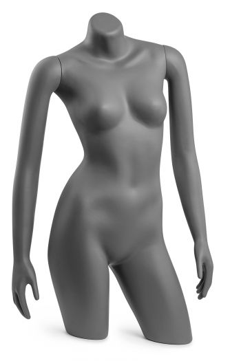 Female 3/4 Body Mannequin with Removable Arms