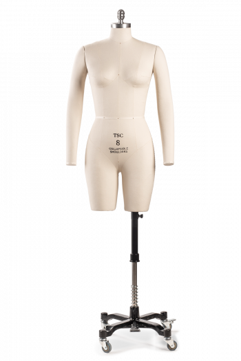 Professional Female 3/4 Body Dress Form w/ Collapsible Shoulders and Removable Arms