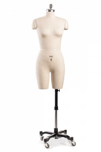 Professional Female 3/4 Body Dress Form w/ Removable Shoulders