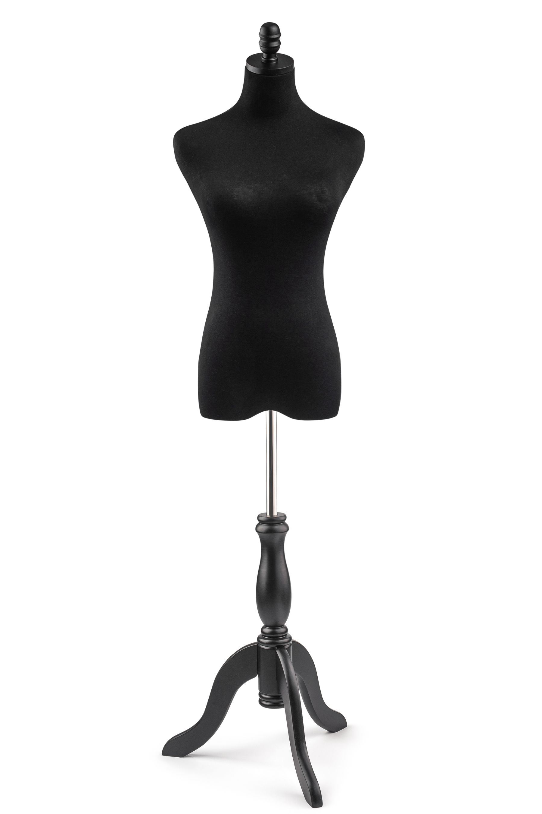 Great For Displaying Small & Medium Sizes. 5 X Female Dress Black Plastic Mannequin Body Form
