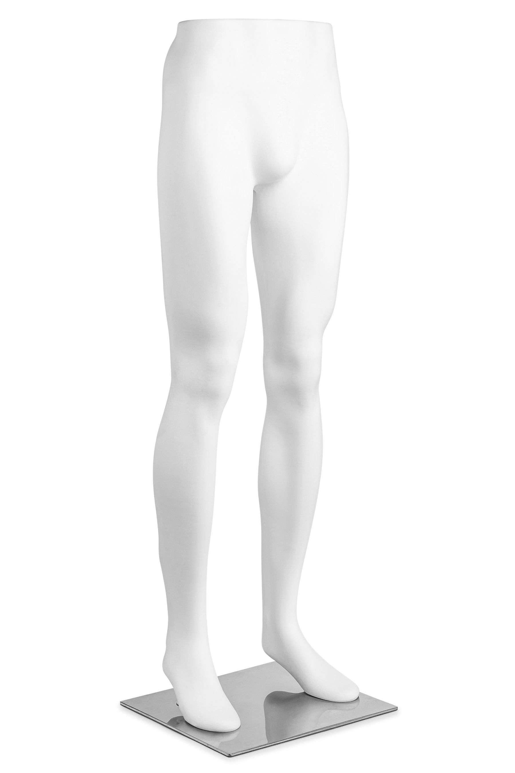 Male Plastic Mannequin Leg Form Height 46 with Base 