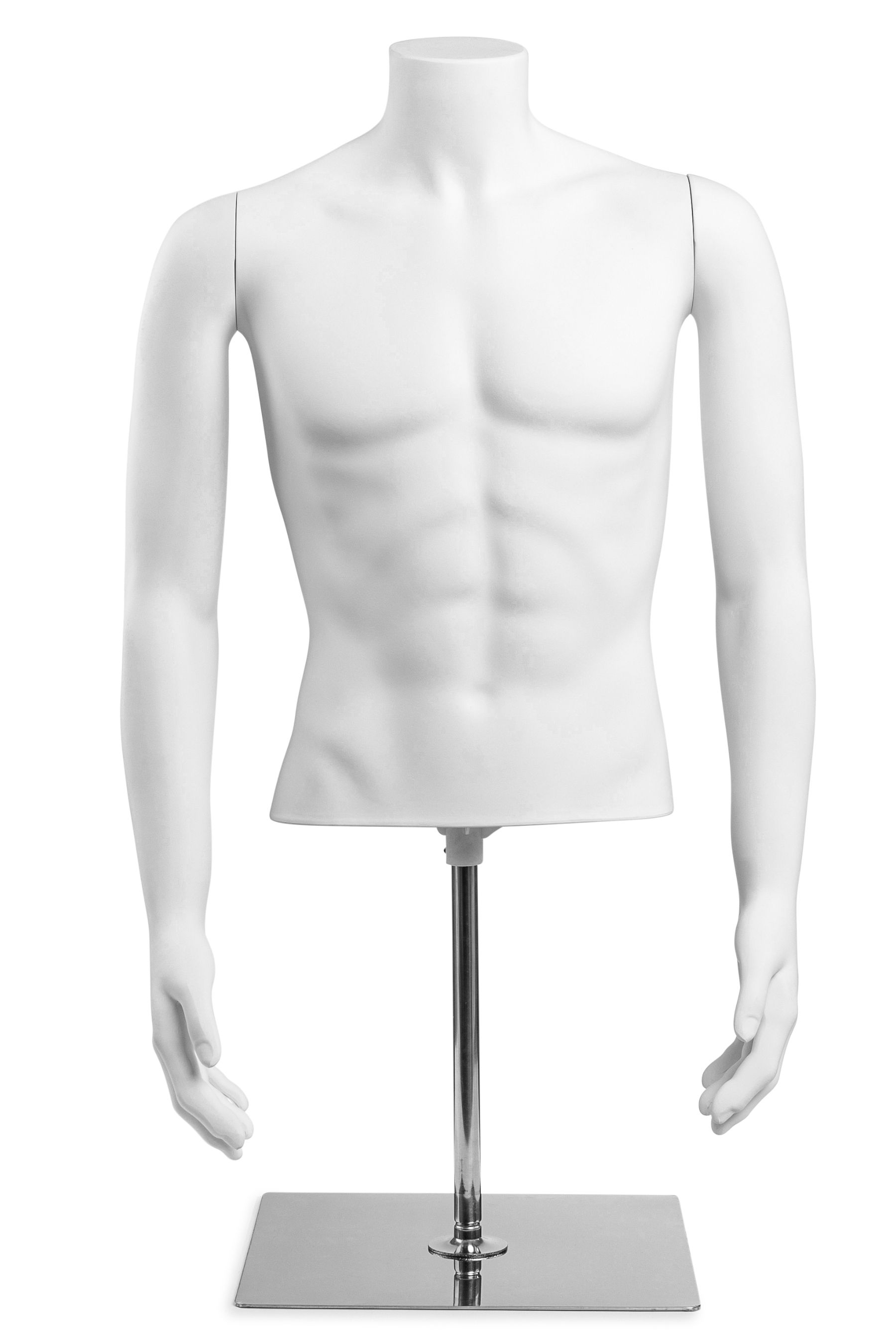 Matte White Torso Form STM050WT Details about   47 in Tall Male Headless Sitting Mannequin NEW 