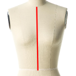 front length measurements for a dress form
