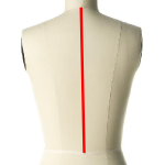 back length measurements for a dress form