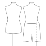 dual connectors for displaying trousers as well