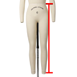 outseam measurements for a dress form